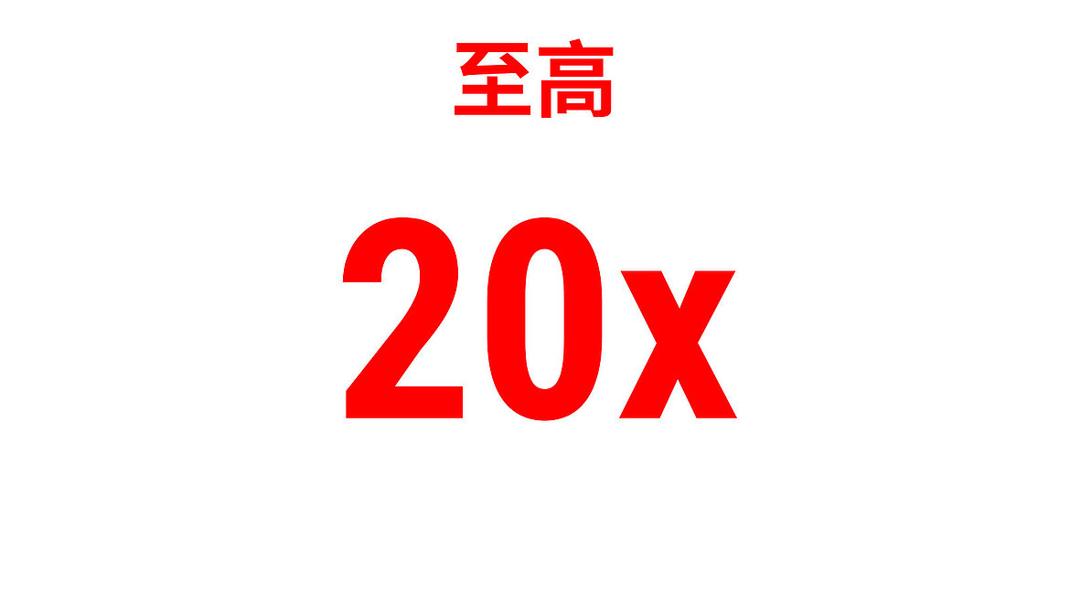 那里用红字写着“多达二十次”