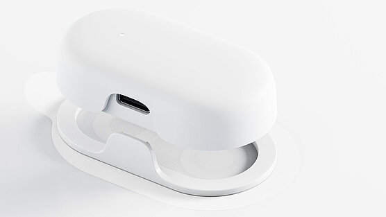 GlucoModicum glucose monitor with ultrasonically welded plastic housing